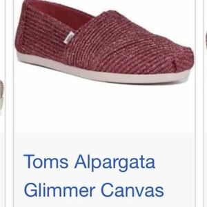 TOMS Alpargata Glimmer Slip-On in Dusty Rose